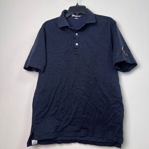 Peter Millar Black AOP Bali Hai Button Short Sleeve Polo Men’s Medium